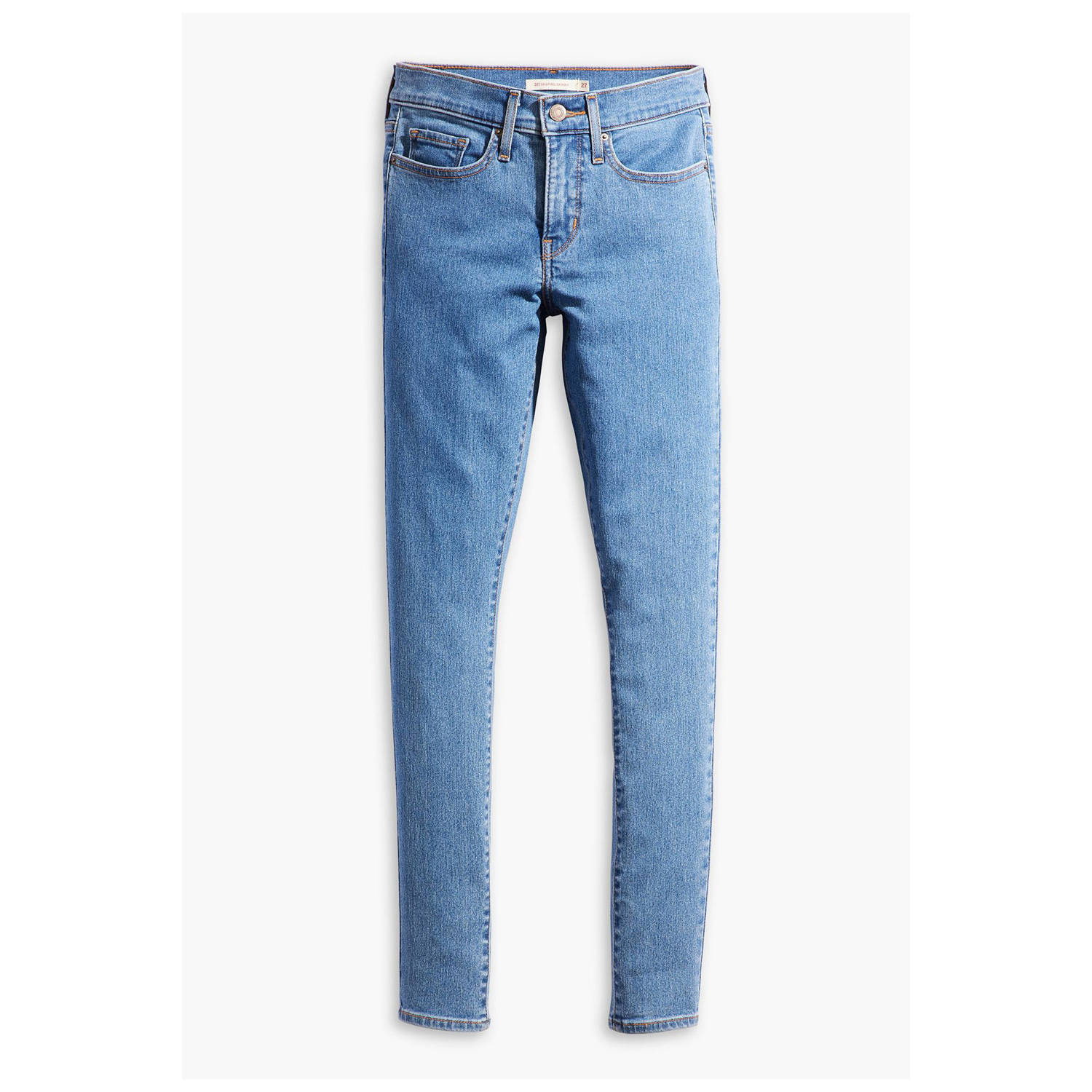 Levi's high waist skinny jeans medium blue denim