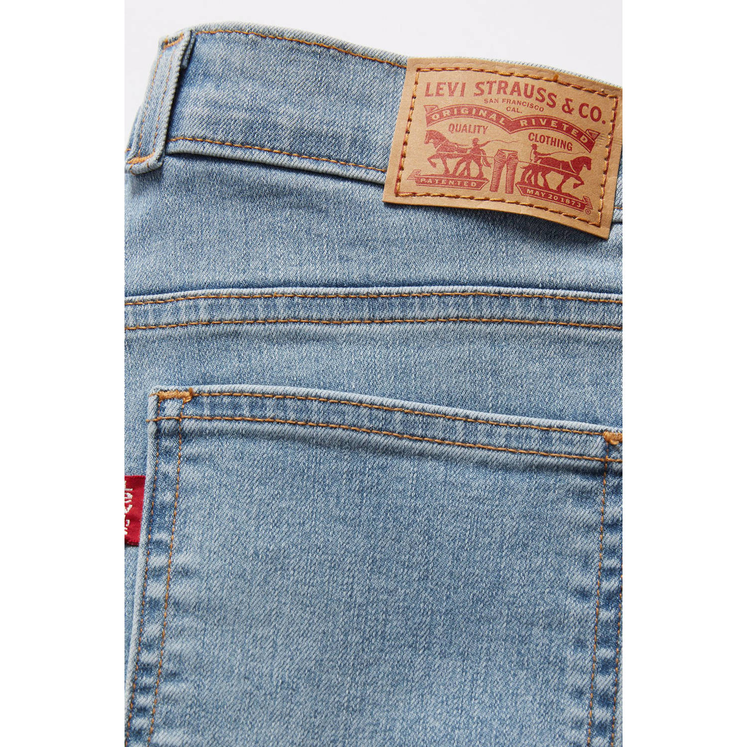Levi's 312 high waist skinny jeans light blue denim