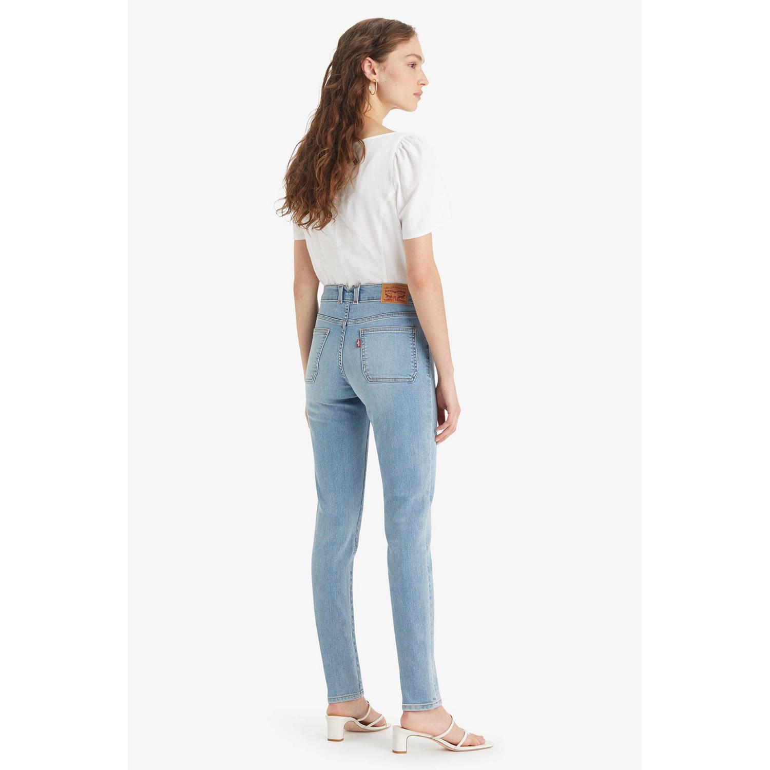 Levi's 312 high waist skinny jeans light blue denim