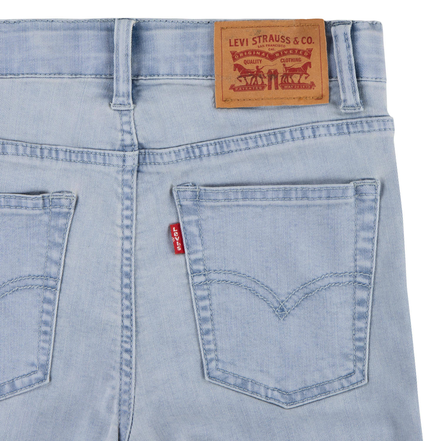 Levi's Kids slim fit denim short silver linings