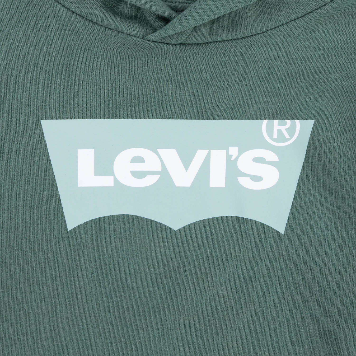 Levi's Kids hoodie BATWING met logo donkergroen