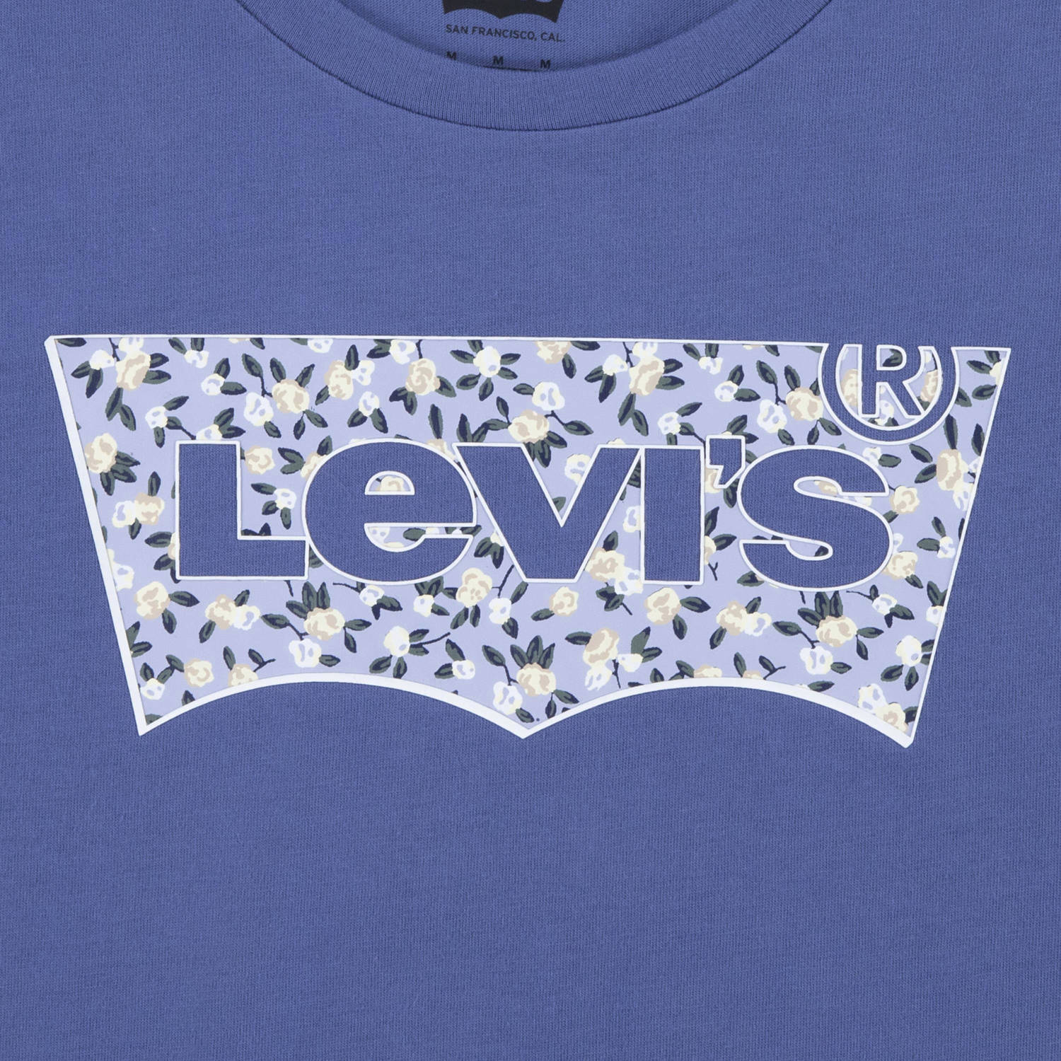 Levi's Kids T-shirt BATWING met logo helderblauw