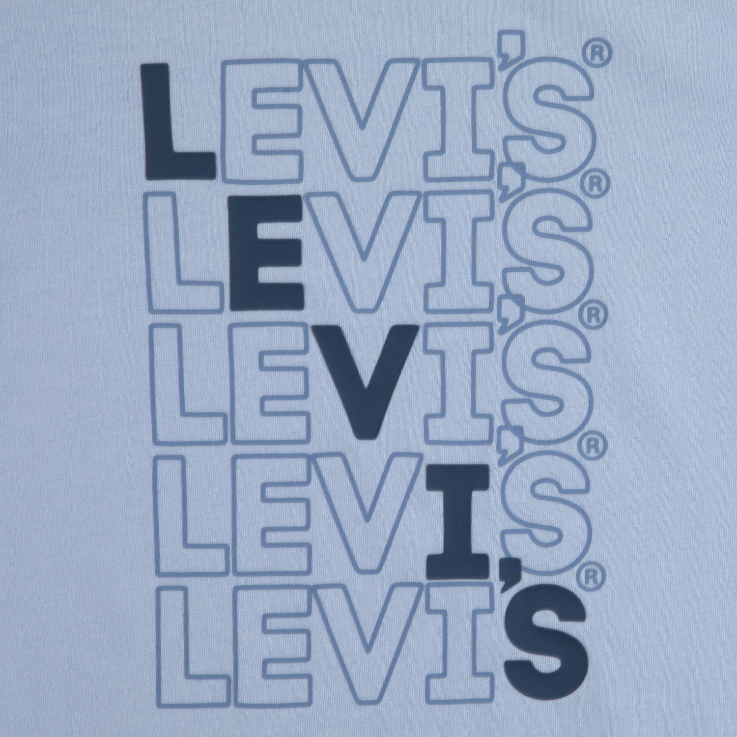 Levi's Kids T-shirt met logo zachtblauw