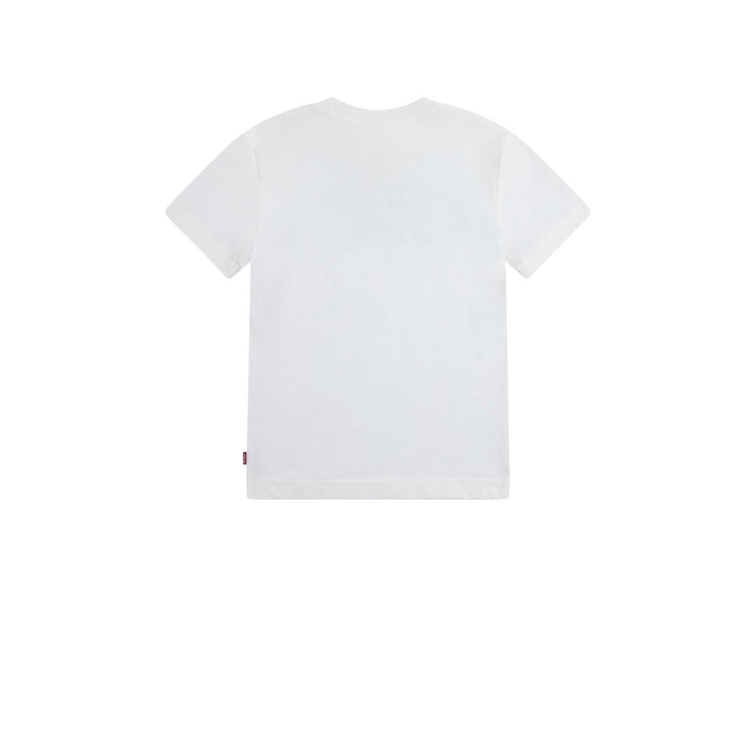 Levi's Kids T-shirt met logo wit groen