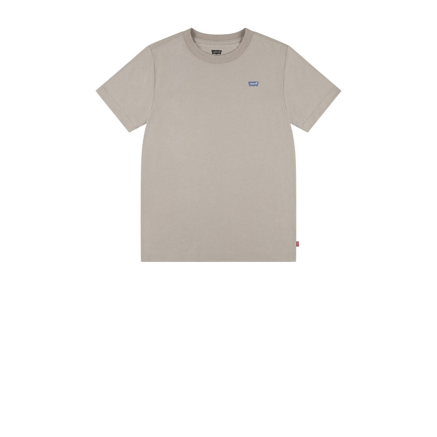 Levis Levi's Kids T-shirt lichtzand Bruin Jongens Katoen Ronde hals Effen 116