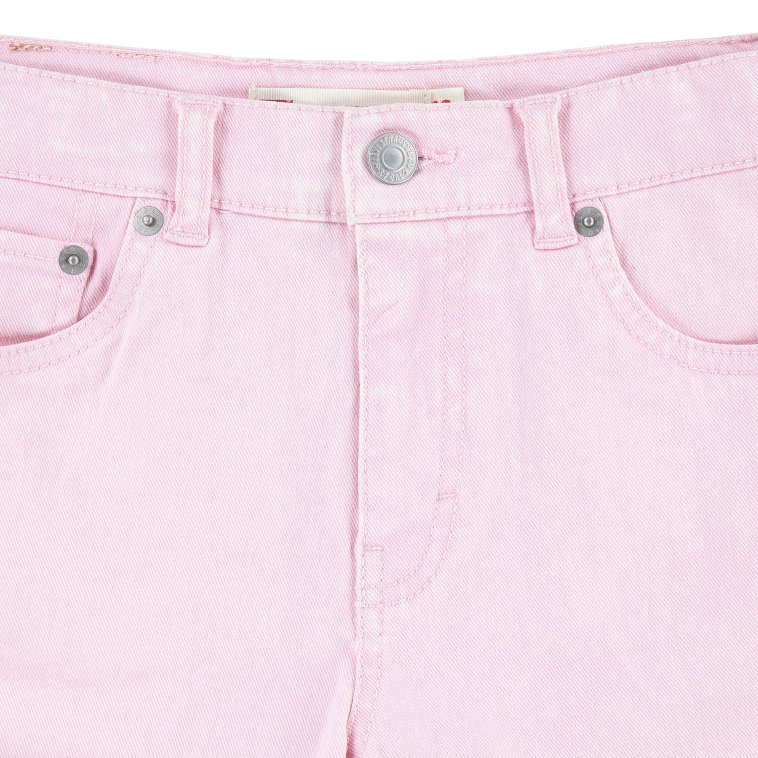 Levi's Kids mom denim short chalk pink