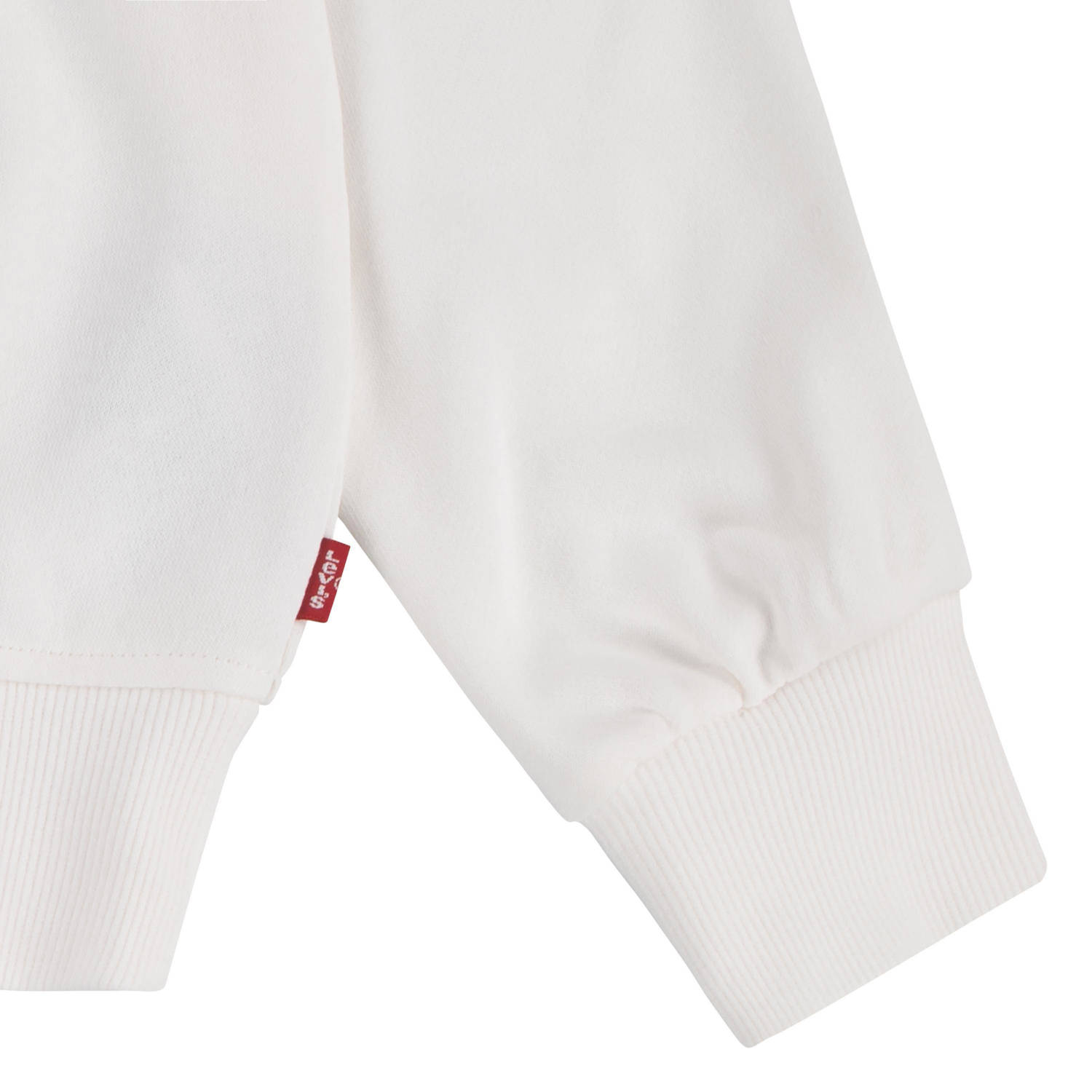 Levi's Kids sweater met logo wit roze