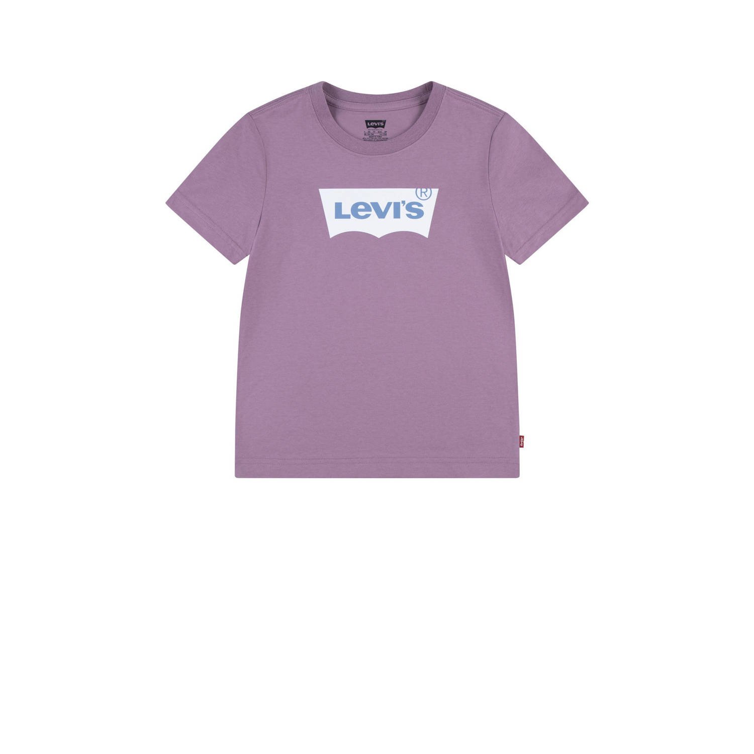 Levis Levi's Kids T-shirt BATWING met logo lichtpaars Jongens Logo 116
