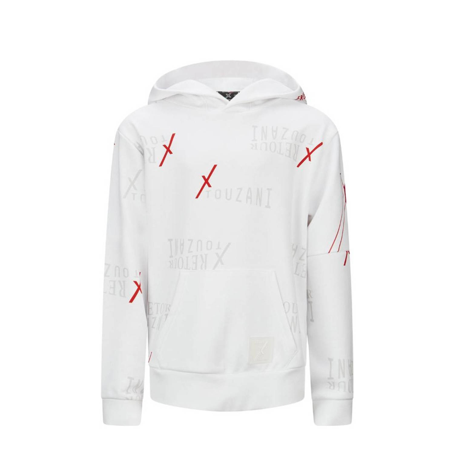 Retour Jeans Retour X Touzani hoodie Hop met all over print wit rood Sweater All over print 122 128