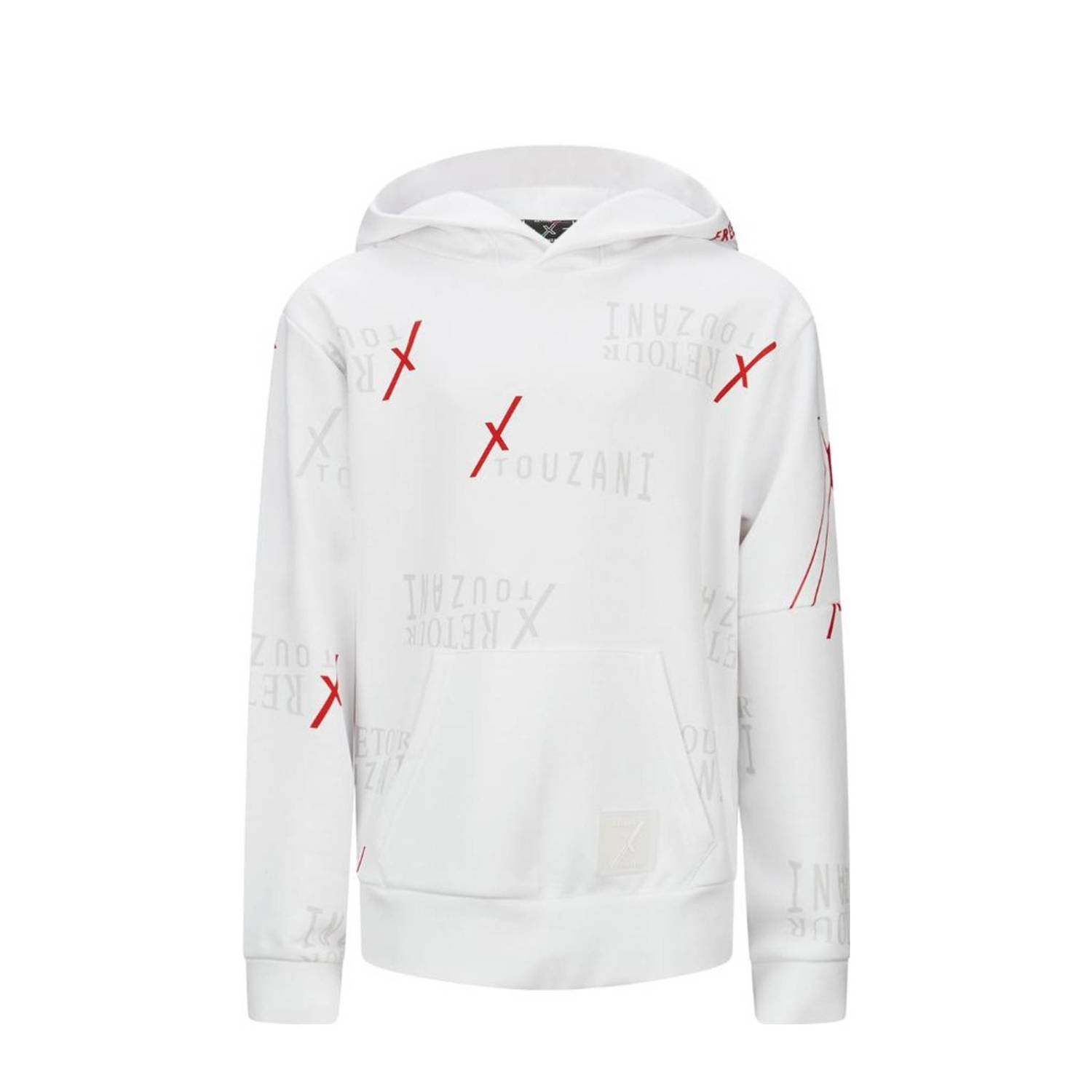 Retour Jeans Retour X Touzani hoodie Hop met all over print wit rood