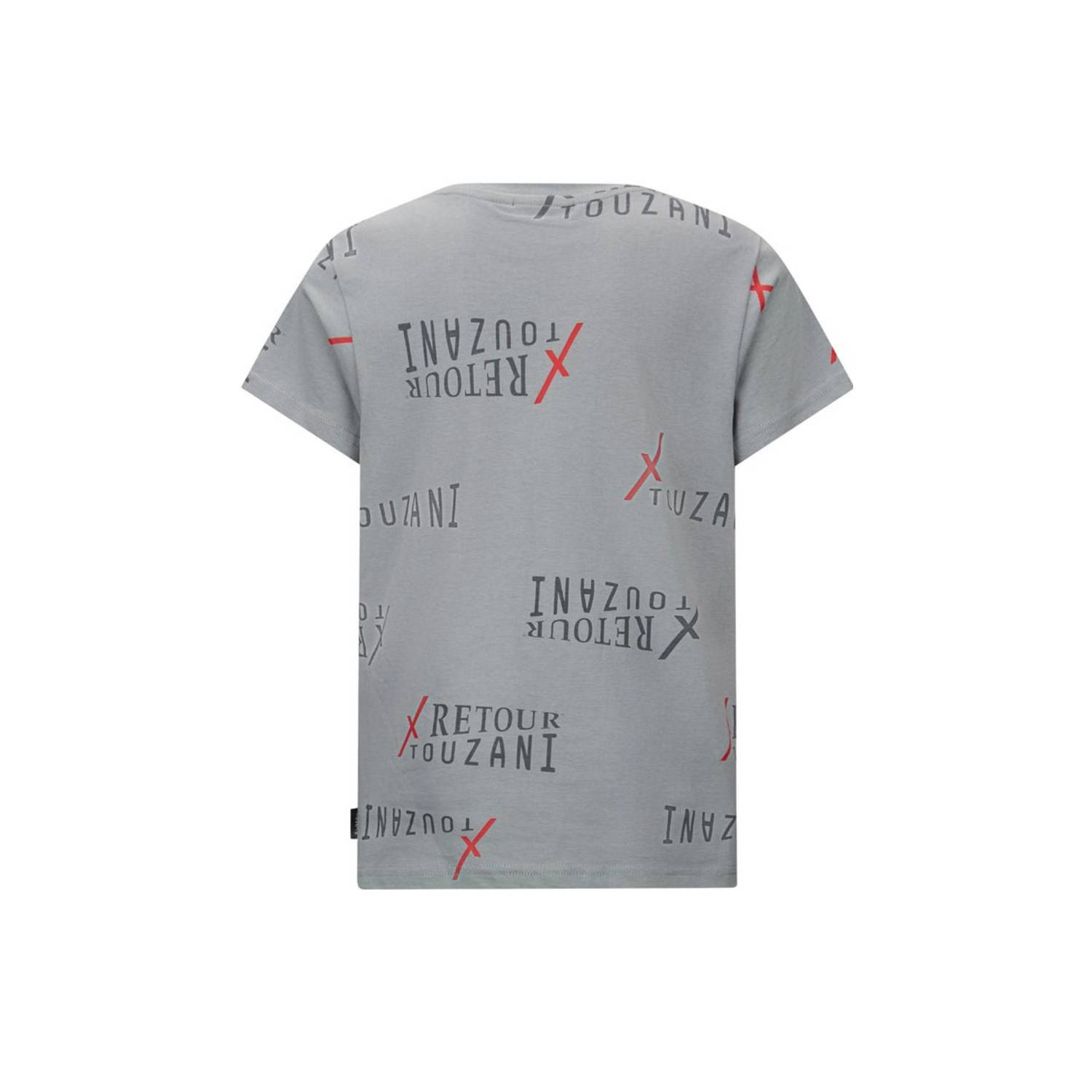 Retour Jeans Retour X Touzani T-shirt Soccer met all over print grijs