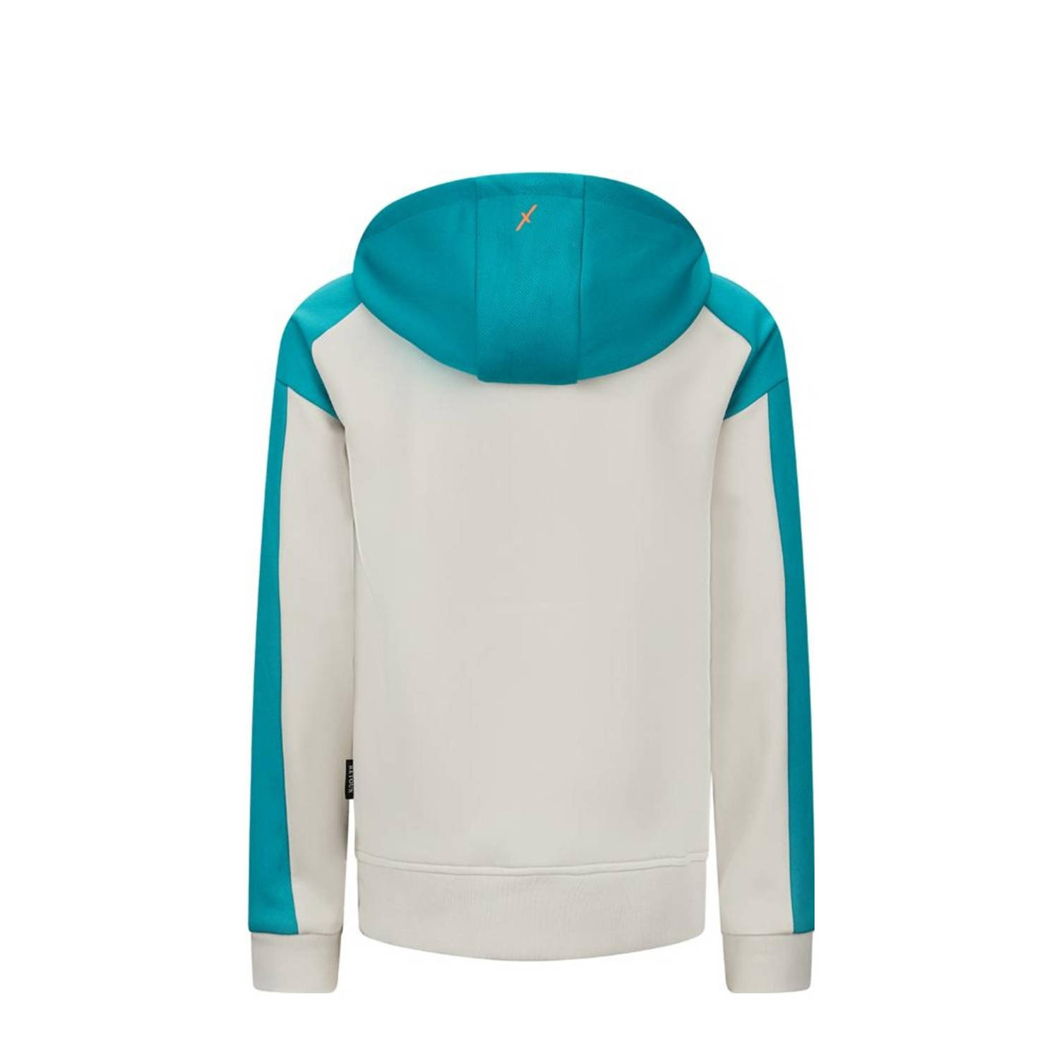 Retour Jeans Retour X Touzani sweatvest Cross ecru zeegroen