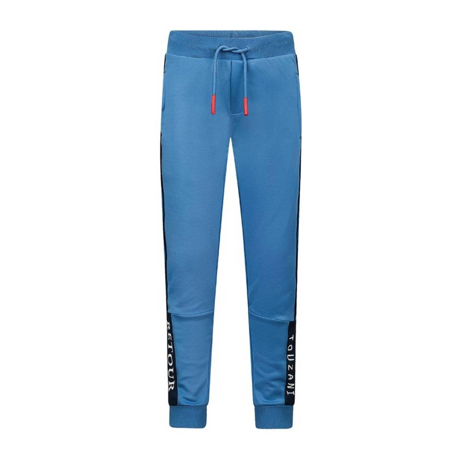 Retour Jeans Retour X Touzani slim fit joggingbroek Ditch blauw donkerblauw Jongens Polyester 122 128