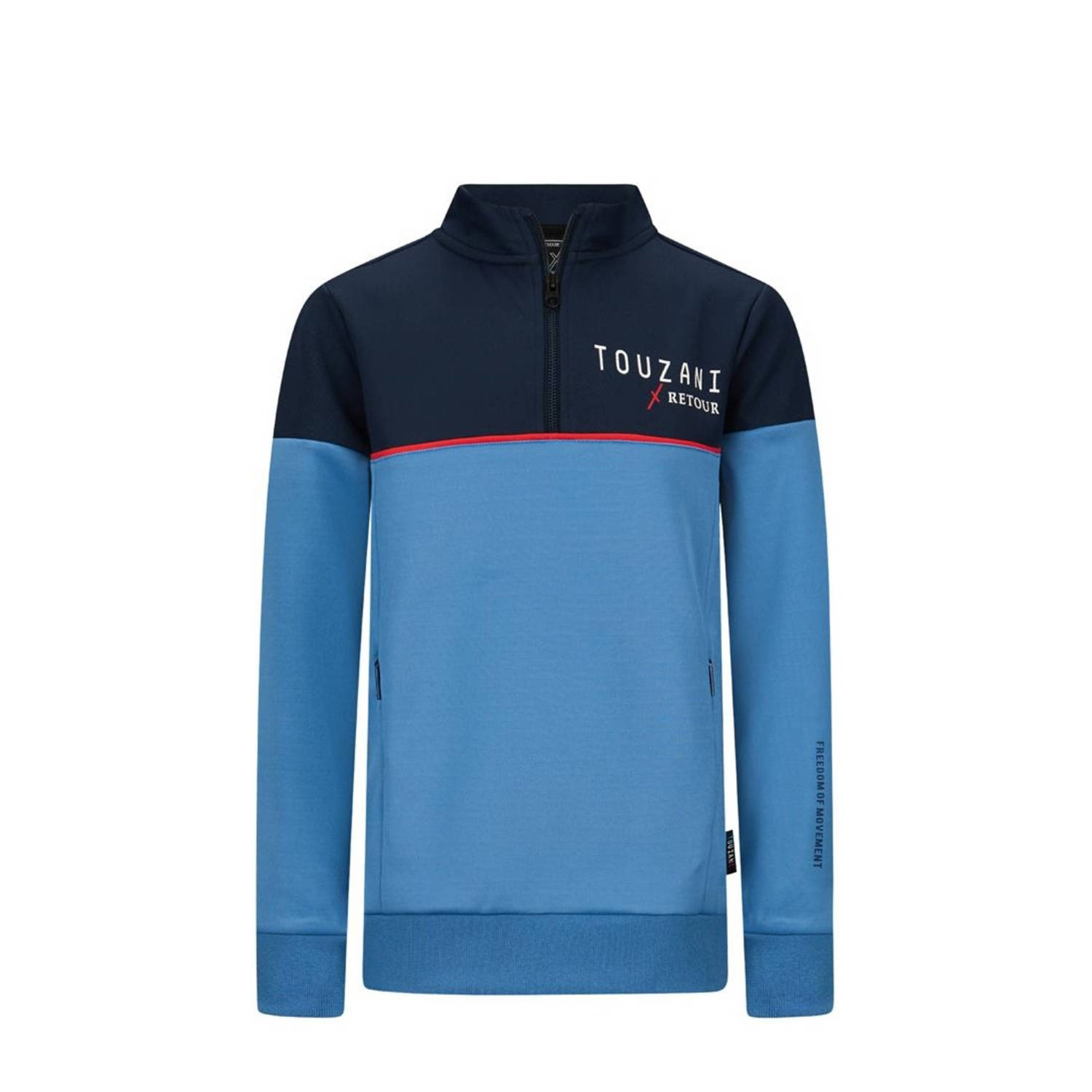 Retour Jeans Retour X Touzani sweater Driver blauw donkerblauw Meerkleurig 122 128