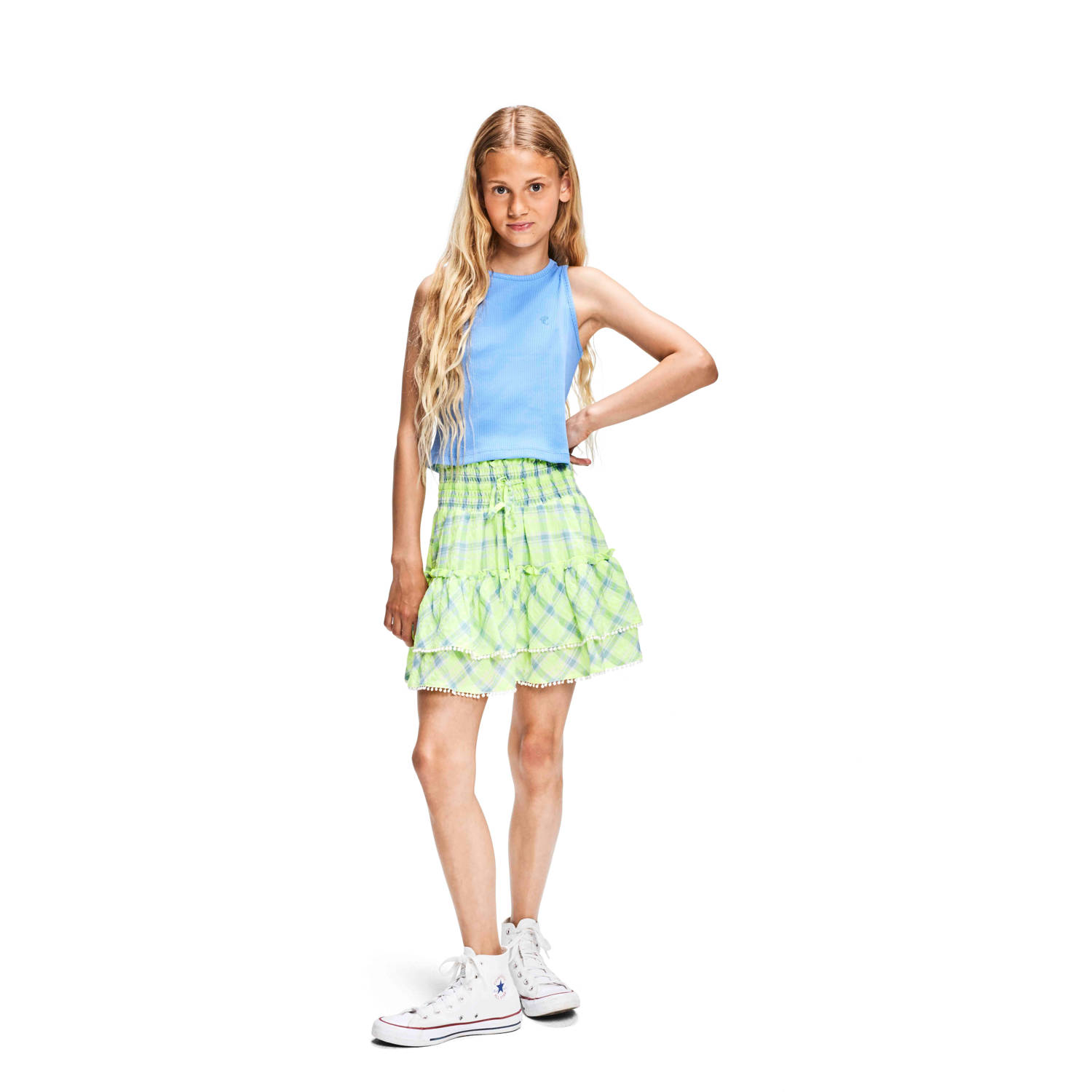 Retour Jeans top Gaya zachtblauw Meisjes Katoen Ronde hals Effen 122 128