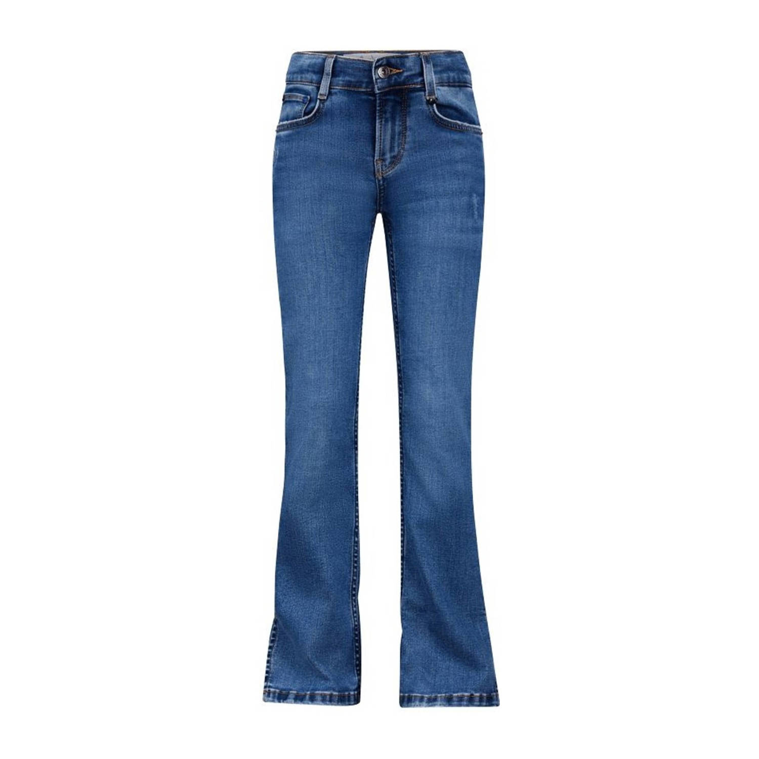 Retour Jeans flared jeans Anouck Indigo dark blue denim Blauw Meisjes Stretchdenim 116