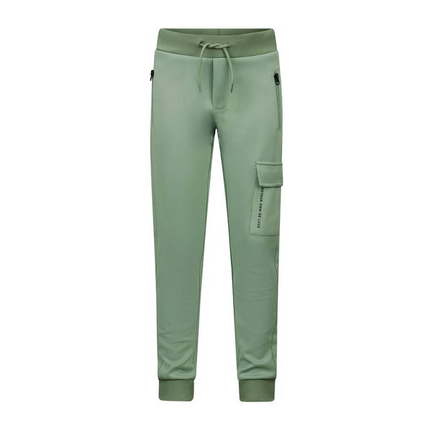 Retour Jeans slim fit joggingbroek Elliot lichtgroen Jongens Polyester 170 176