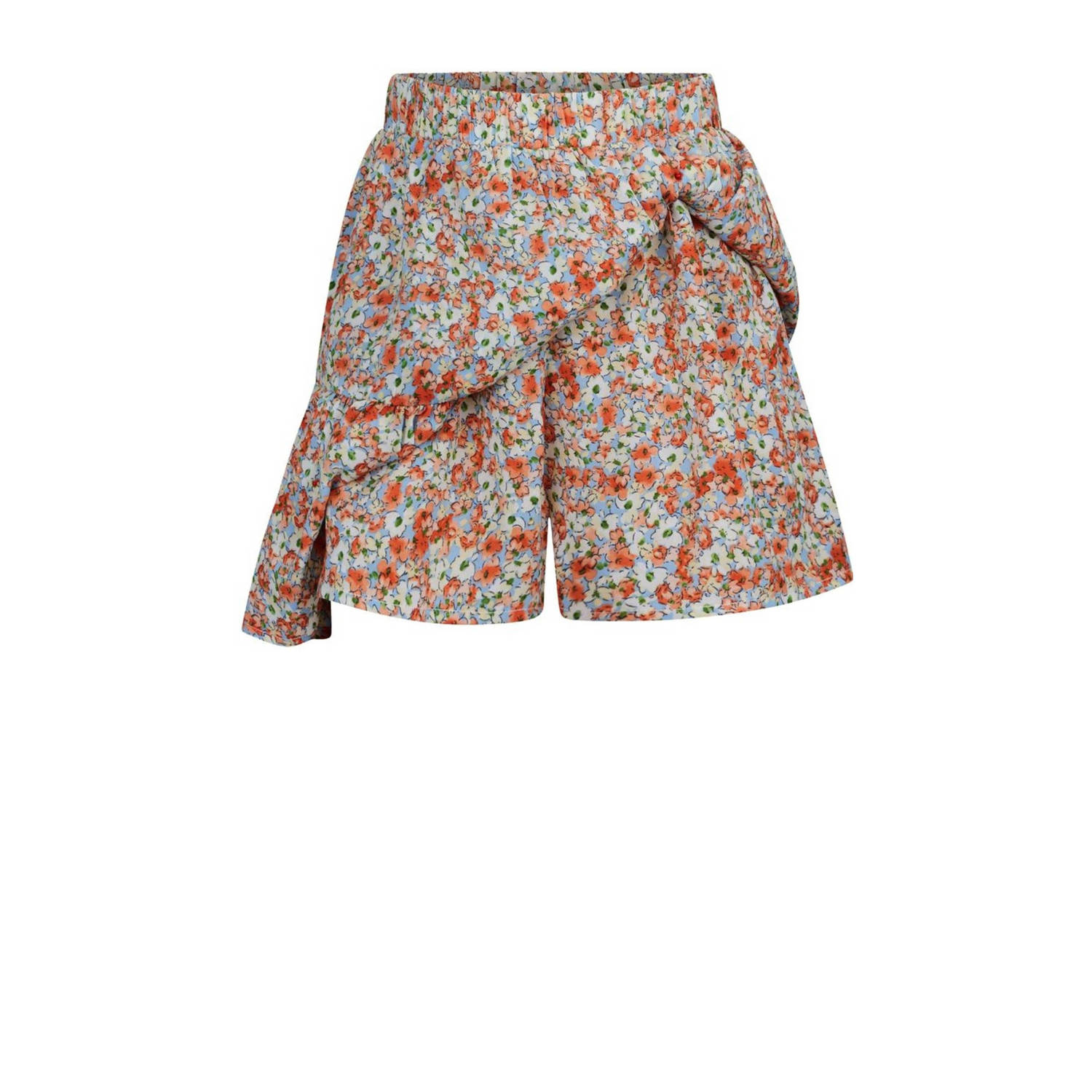 Retour Jeans gebloemde skort Ruby oranje multicolor