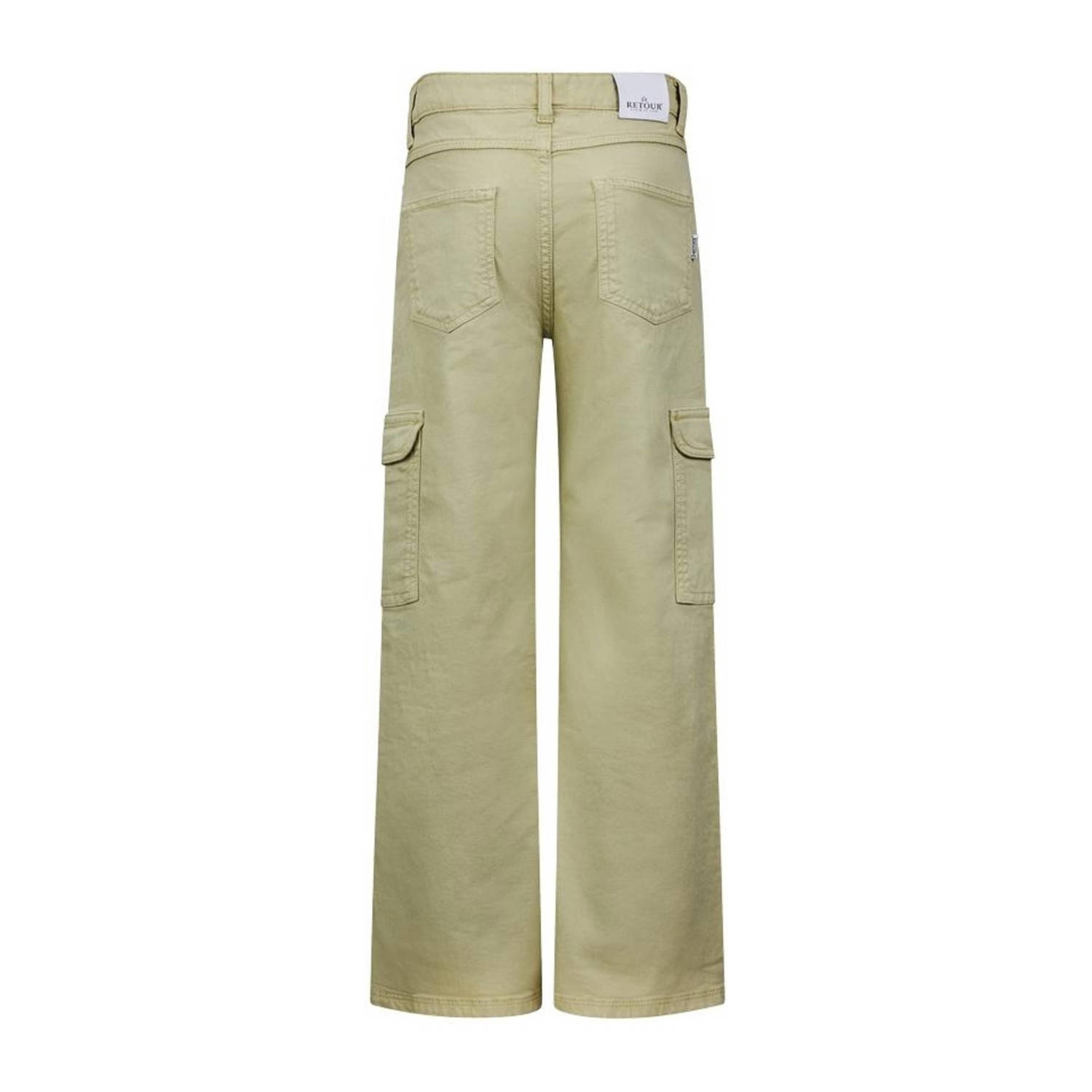 Retour Jeans loose fit cargobroek Torry mosgroen