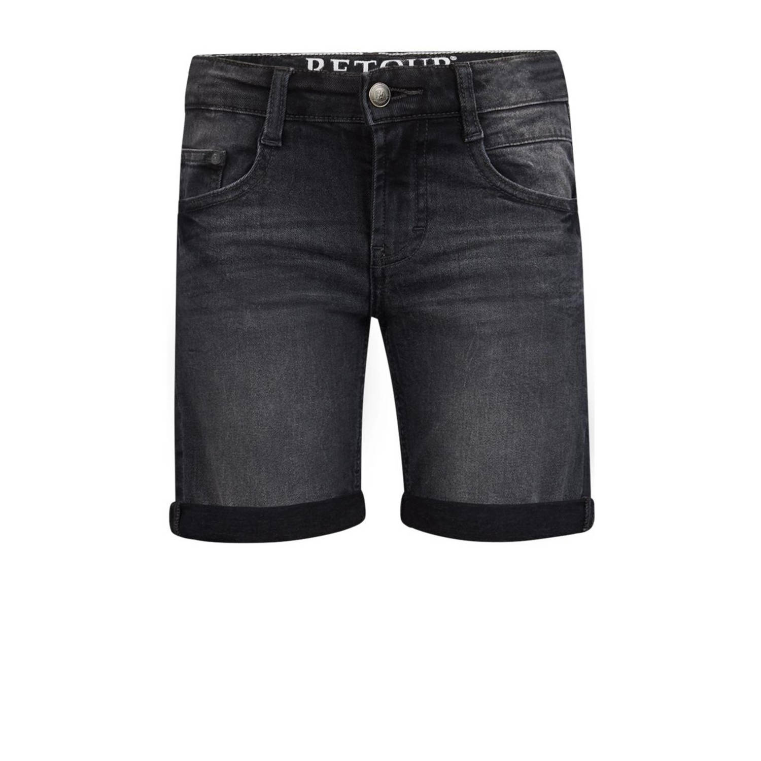 Retour Jeans denim short Reven industrial grey