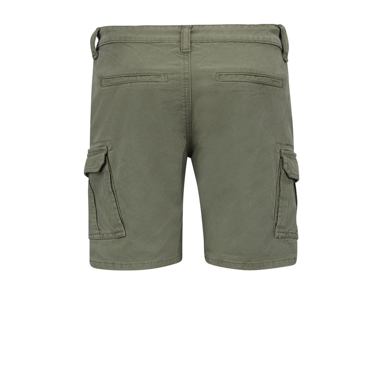 Retour Jeans regular fit cargo short Rocko mosgroen