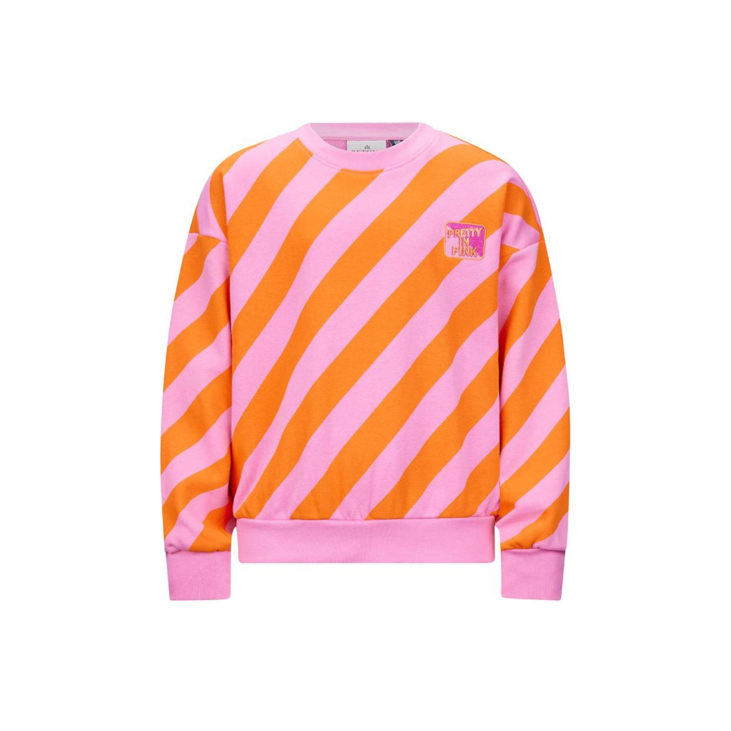 Retour Jeans gestreepte sweater Vivian oranje roze Streep 122 128