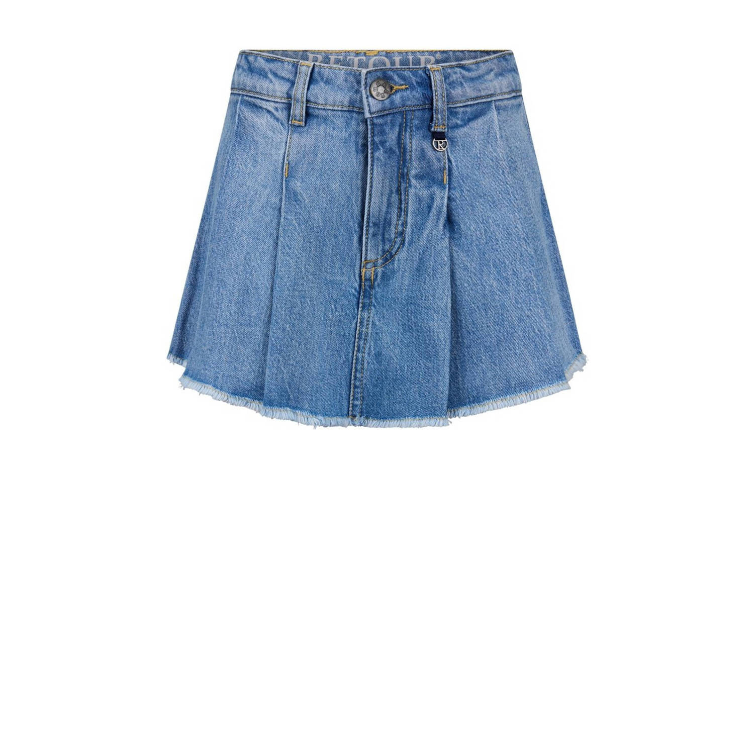 Retour Jeans skort Suus light blue denim Rok Blauw Effen 122 128