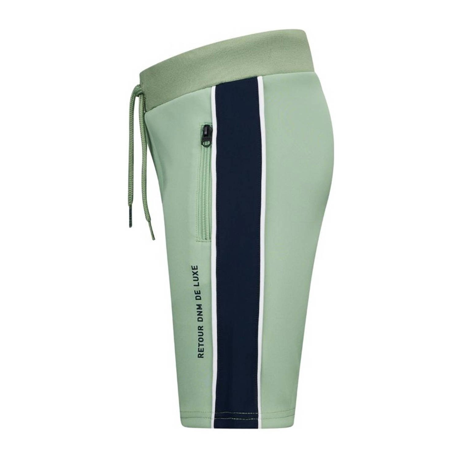 Retour Jeans sweatshort Lars lichtgroen donkerblauw