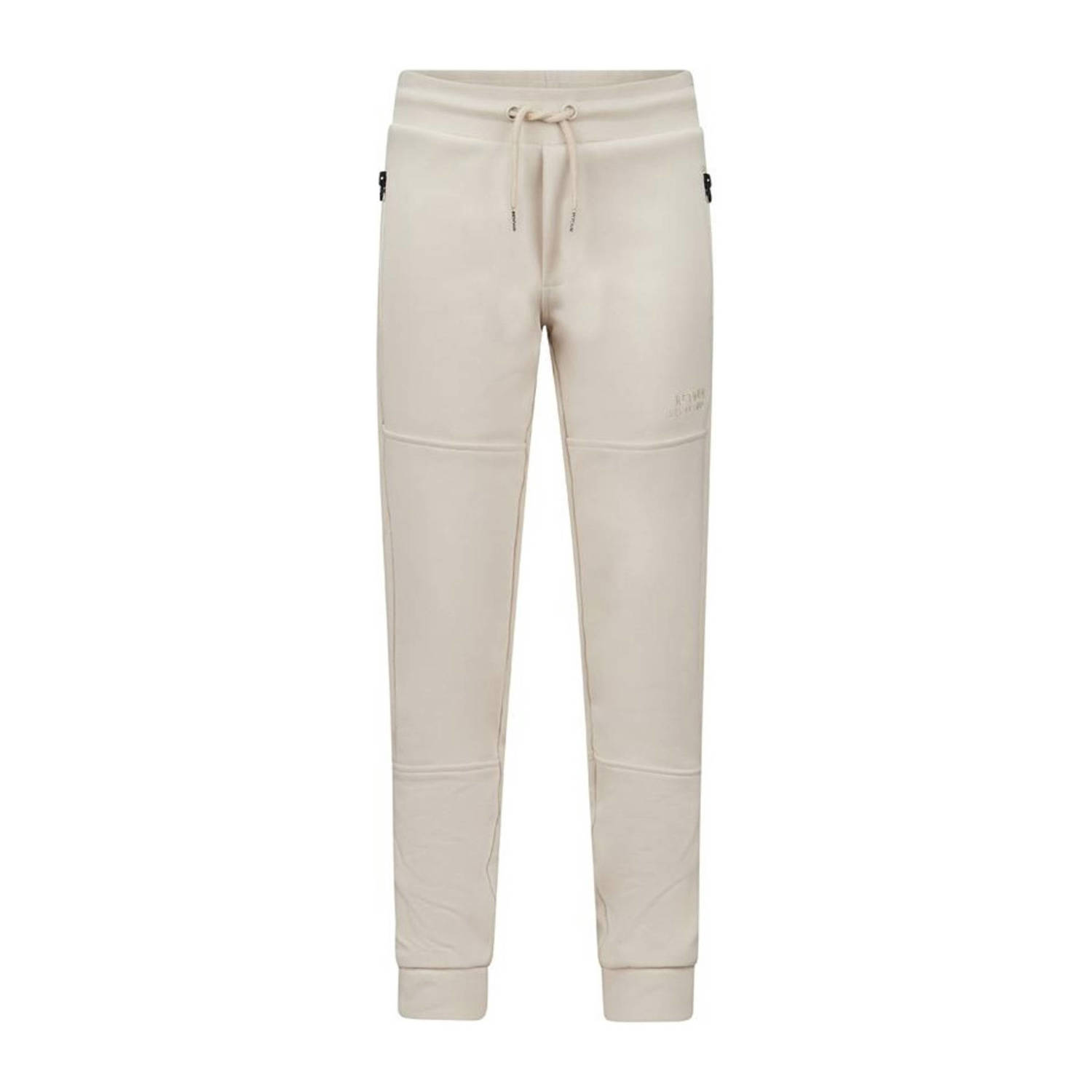 Retour Jeans slim fit joggingbroek Winston beige Jongens Sweat Effen 122 128