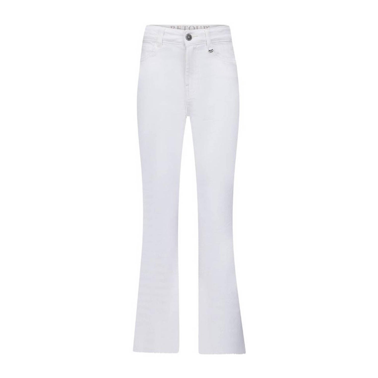 Retour Jeans flared jeans Valentina white denim Wit Meisjes Stretchdenim 134