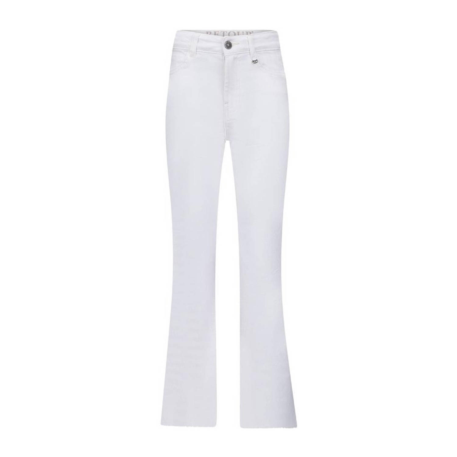 Retour Jeans flared jeans Valentina white denim