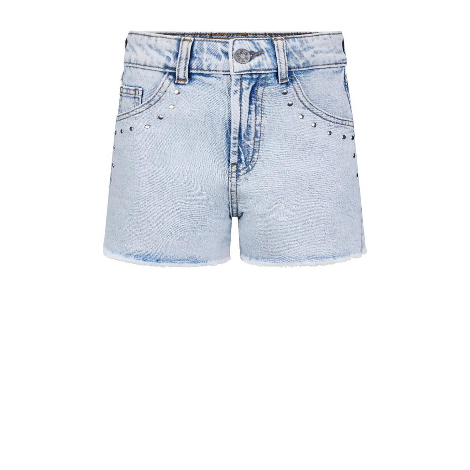 Retour Jeans denim short Amelie bleached blue denim