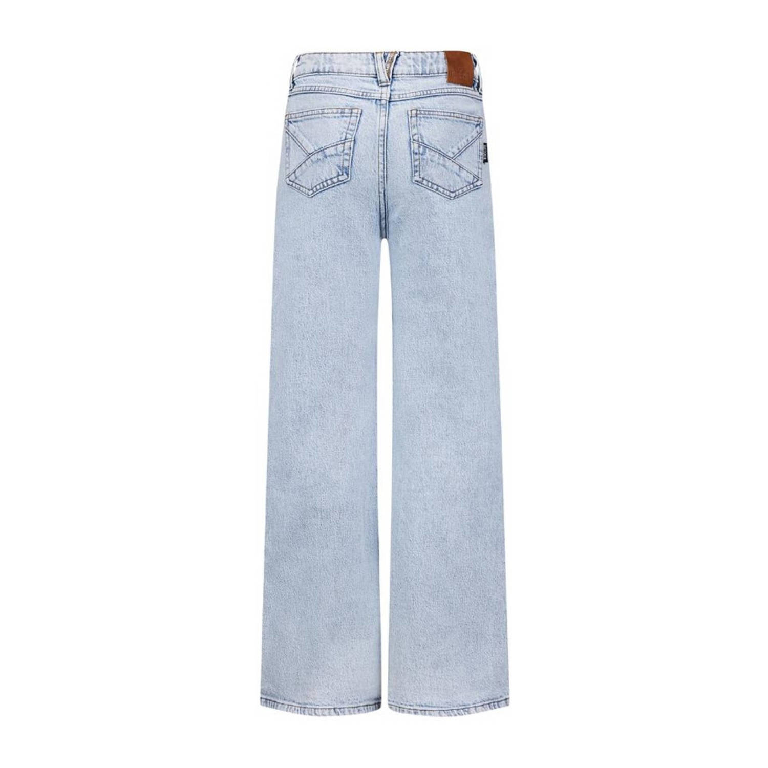 Retour Jeans high waist wide leg jeans Gigi bleached blue denim