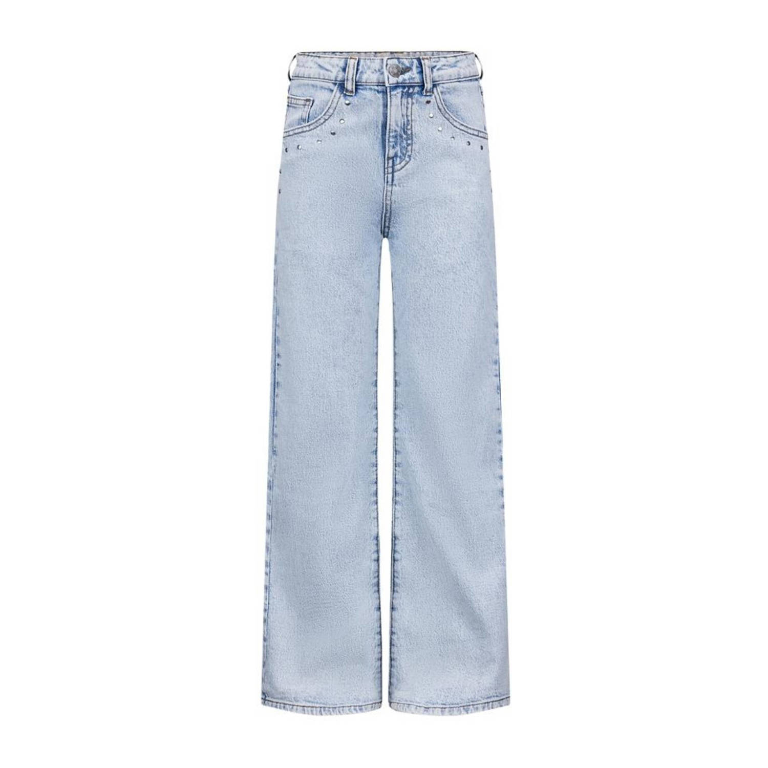 Retour Jeans high waist wide leg jeans Gigi bleached blue denim