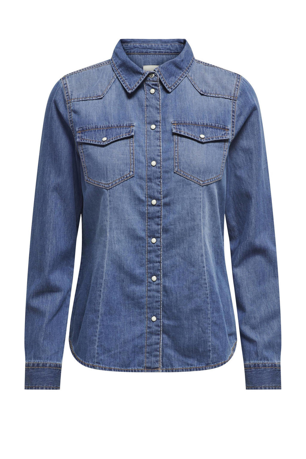 ONLY dam skjorta ONLFRIDA - Light Medium Blue Denim