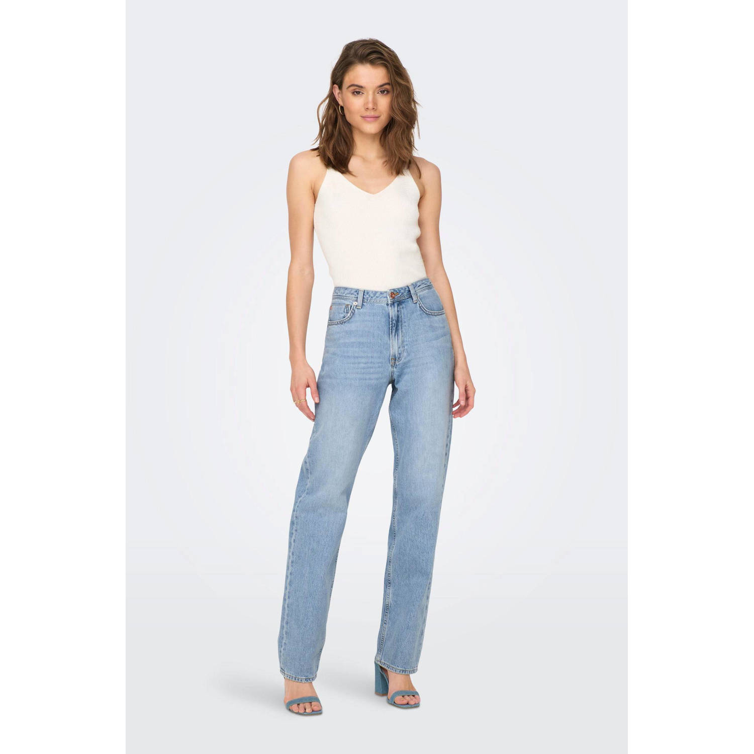 ONLY straight leg jeans ONLJACI light blue denim