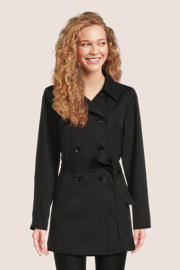 thumbnail: ONLY trenchcoat jas ONLVALERIE met ceintuur zwart
