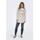ONLY trenchcoat jas ONLVALERIE met ceintuur lichtgrijs
