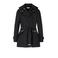 Morgan trenchcoat jas met ceintuur zwart