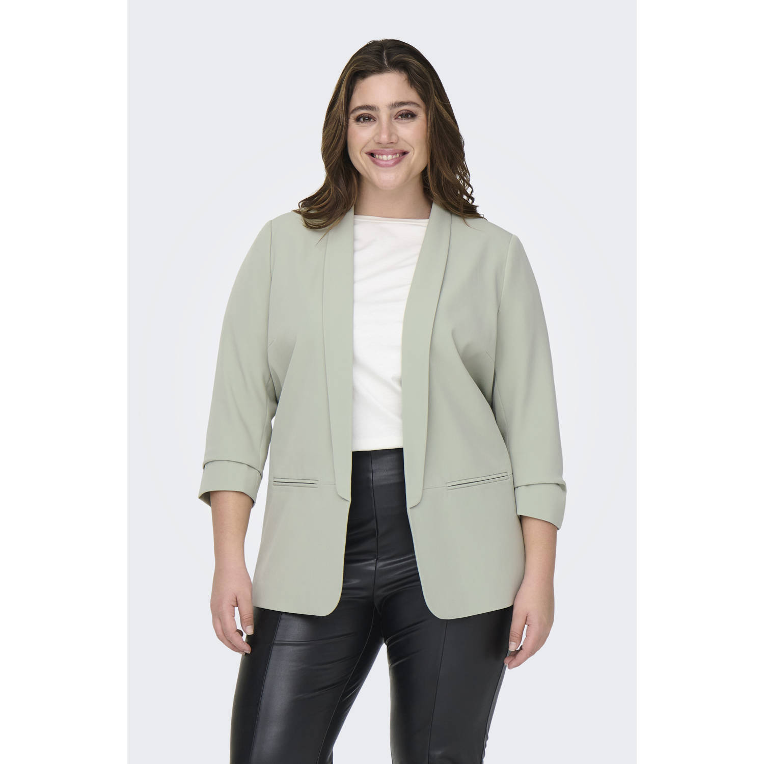 ONLY CARMAKOMA rechtvallende blazer CARELLY groen