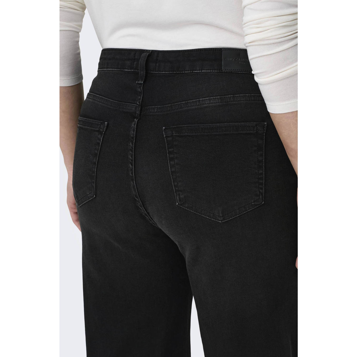 ONLY CARMAKOMA high waist tapered jeans black denim
