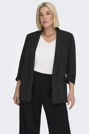 rechtvallende blazer CARELLY zwart