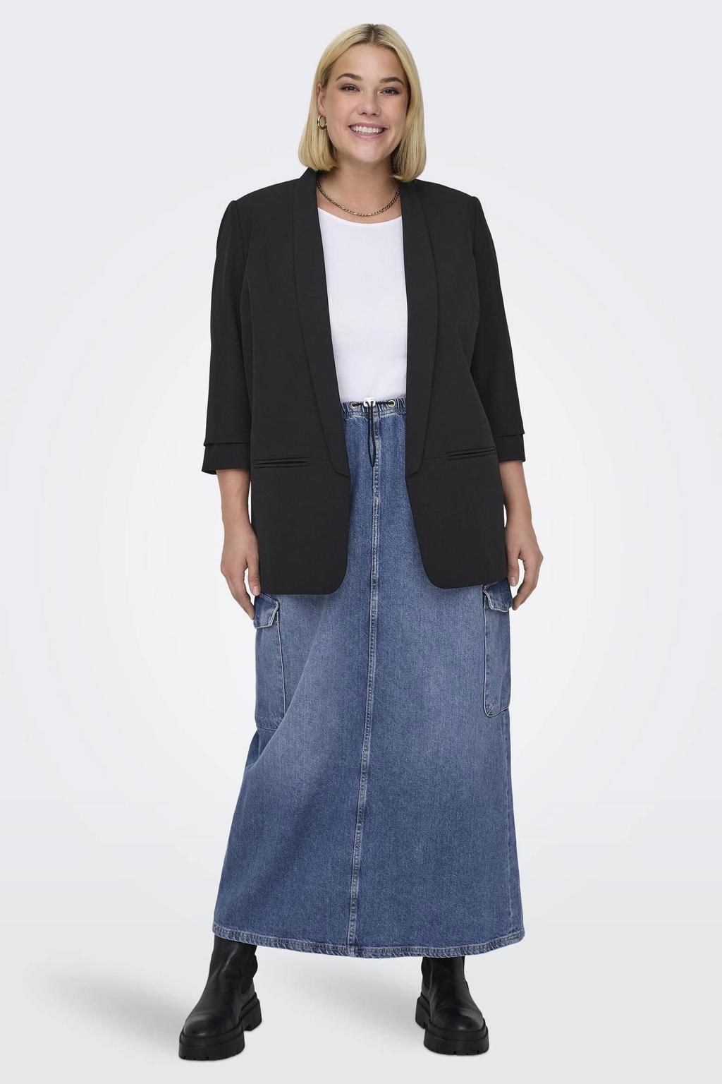 ONLY CARMAKOMA rechtvallende blazer CARELLY zwart