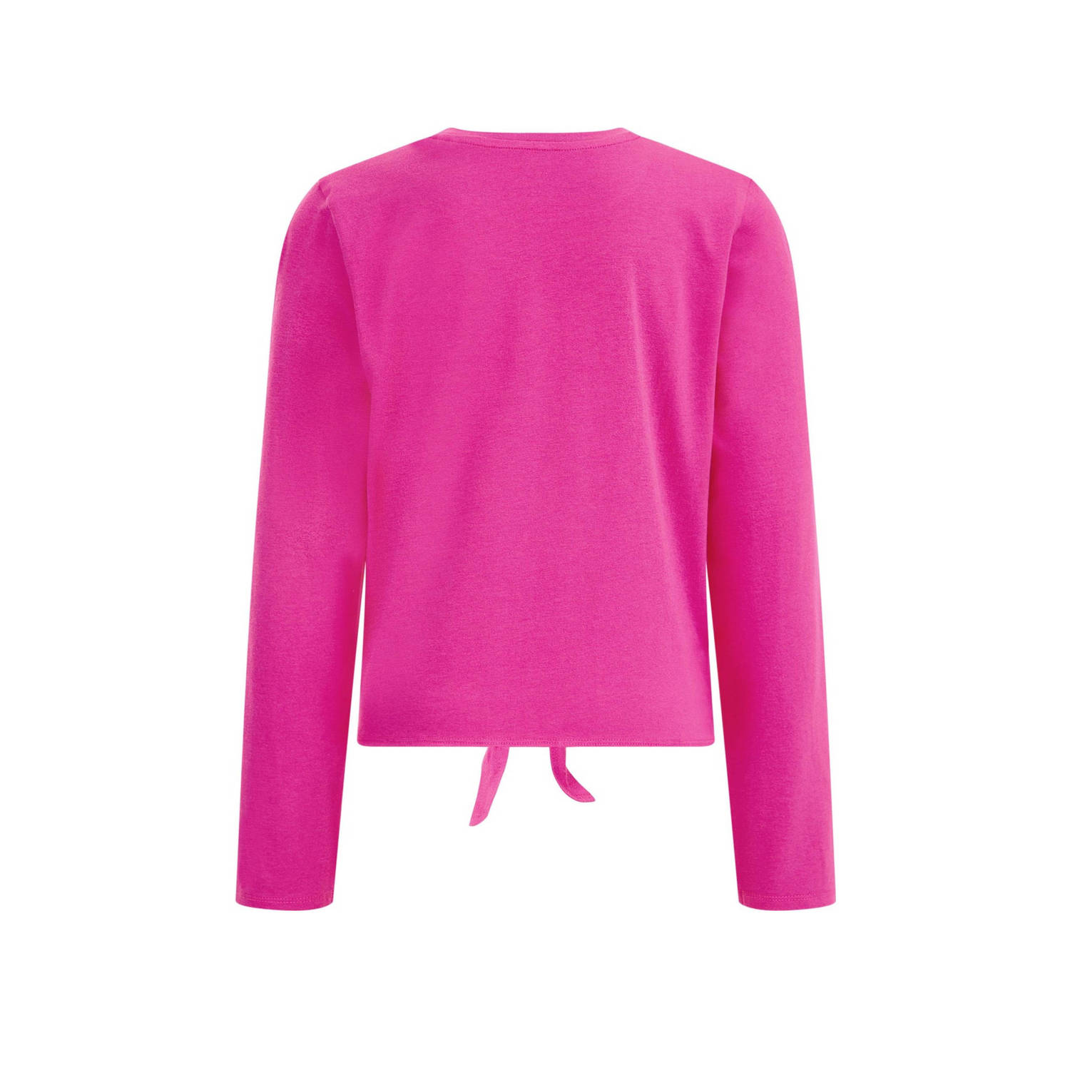 WE Fashion longsleeve met printopdruk felroze