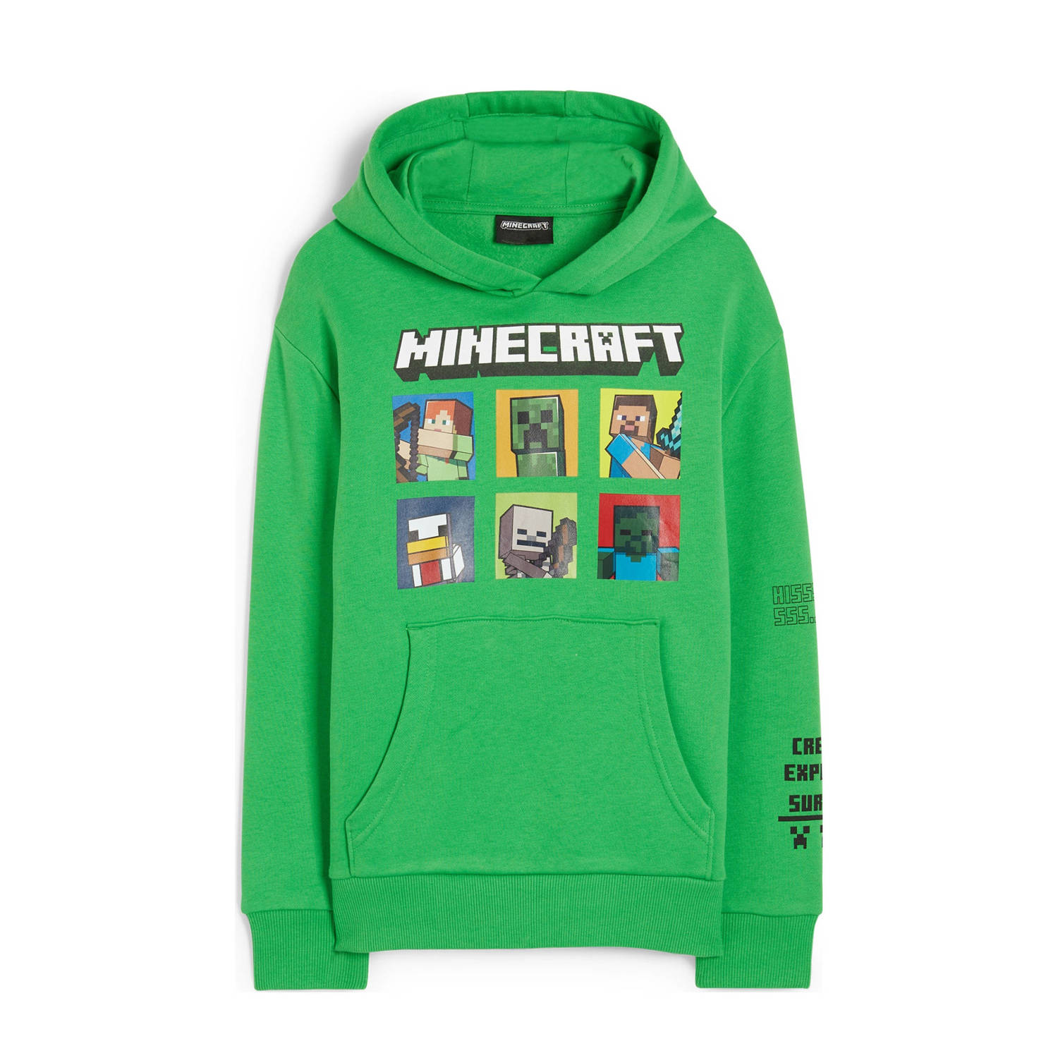 C&A Minecraft hoodie groen