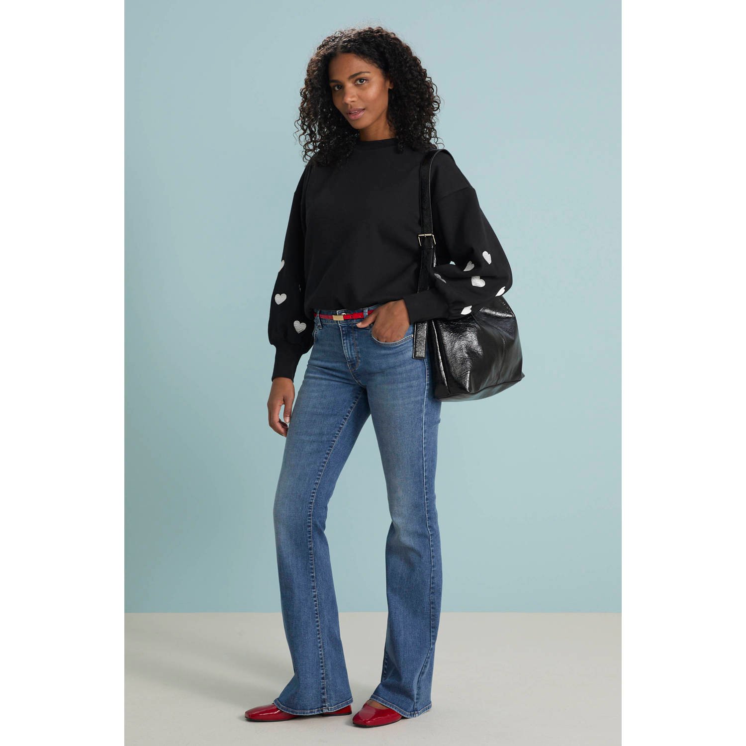 ONLY flared jeans ONLLUSH blue grey denim