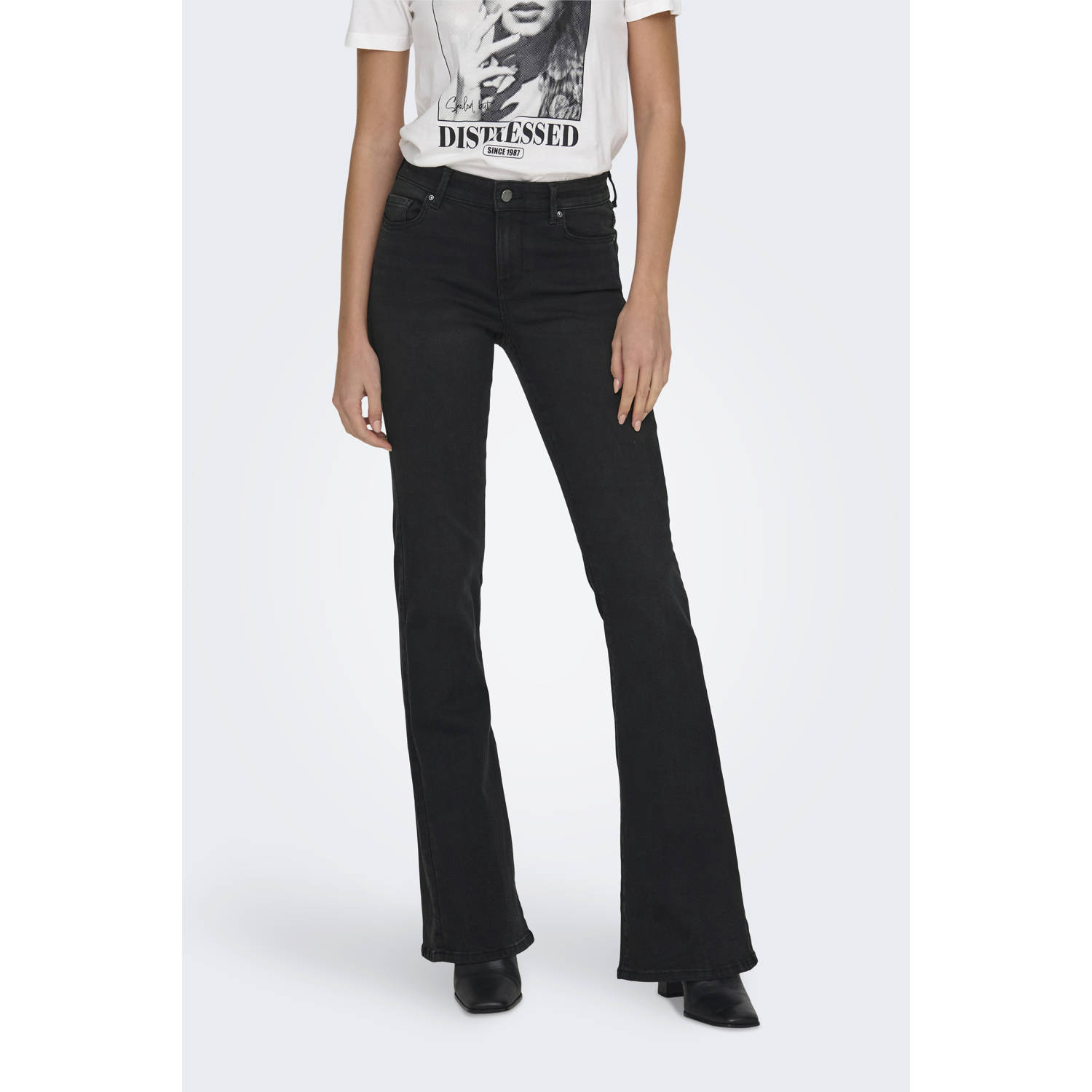 ONLY flared jeans ONLLUSH black denim