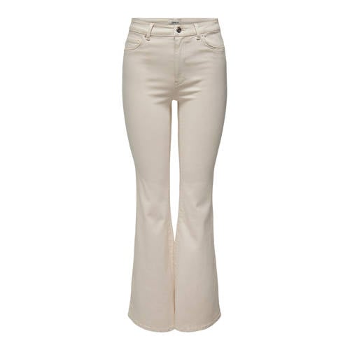 ONLY flared jeans ONLLUSH ecru afbeelding