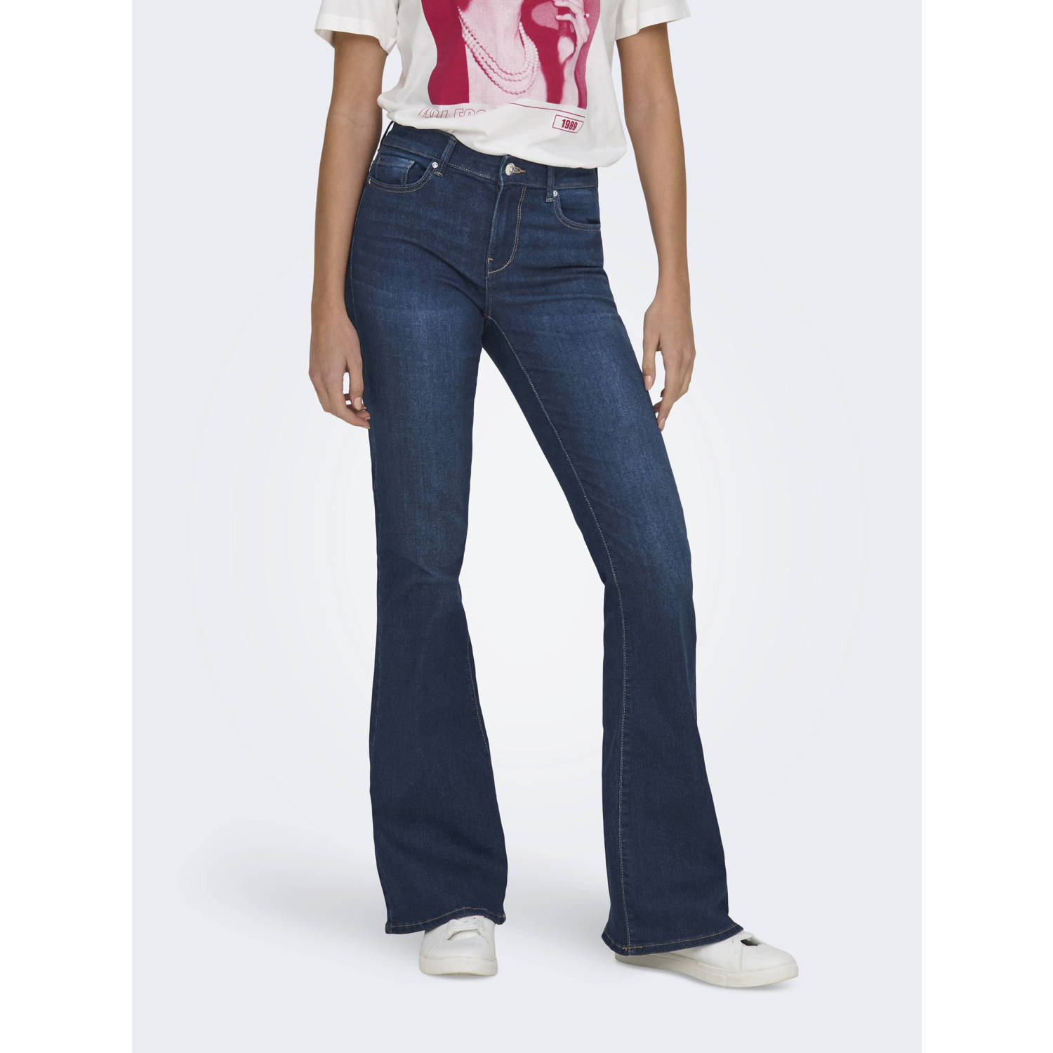 ONLY flared jeans ONLLUSH dark blue denim
