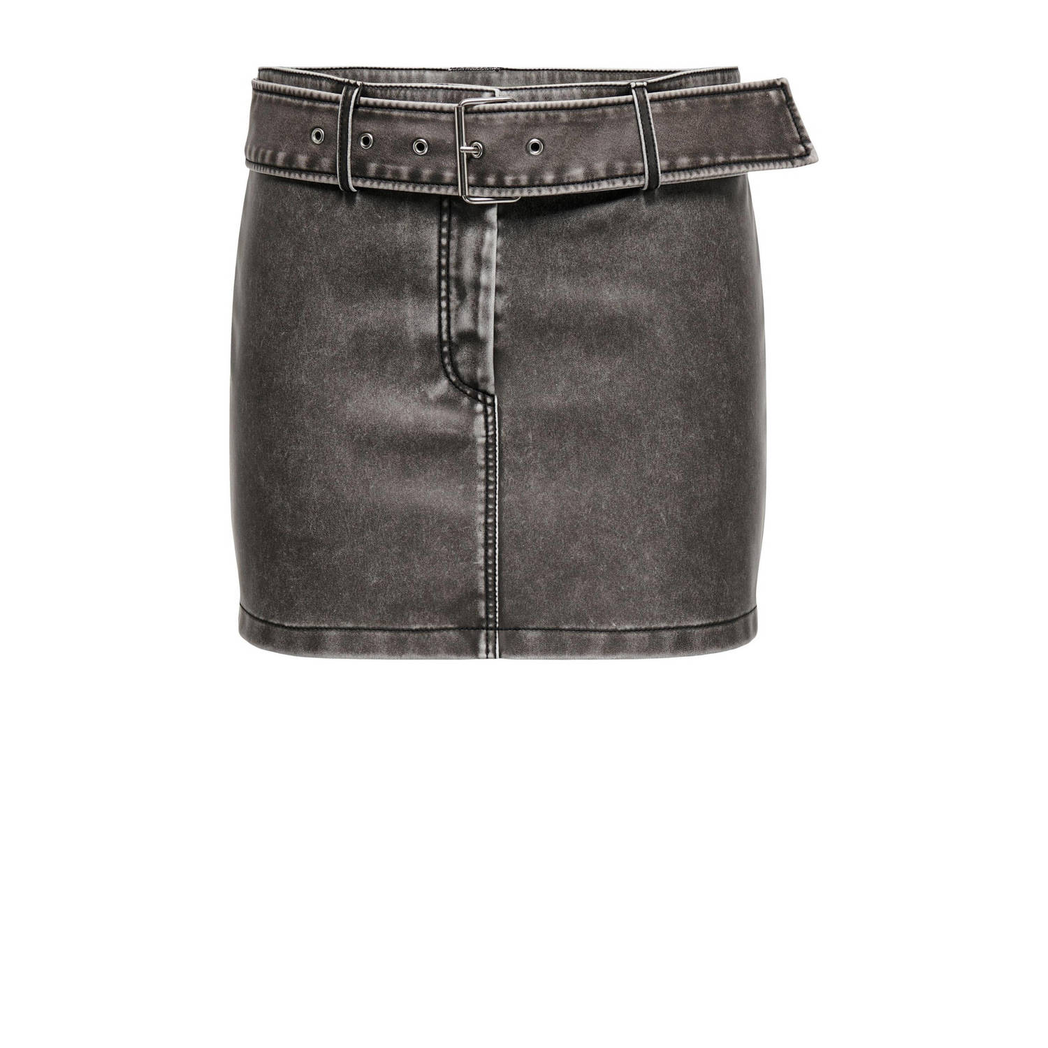 Only Minirok ONLELLA FAUX LEATHER LW MINI SKIRT OTW